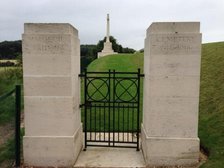 Entrance gate to Maroueil British cemetery, Arras.